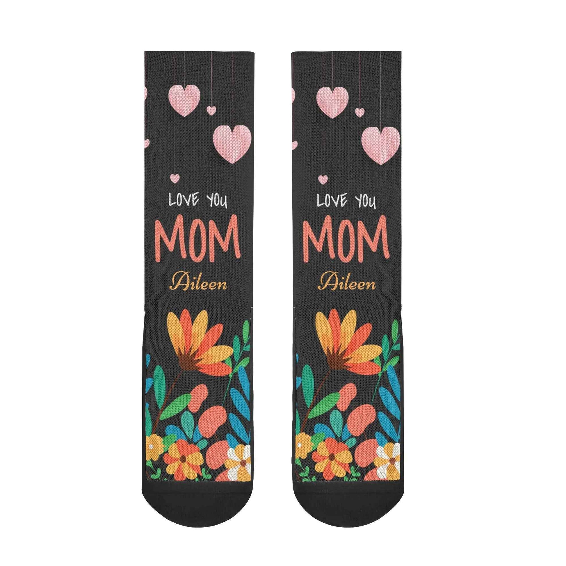 Zimonto Women's Crew Socks with Heart Design - Cute & Comfy
