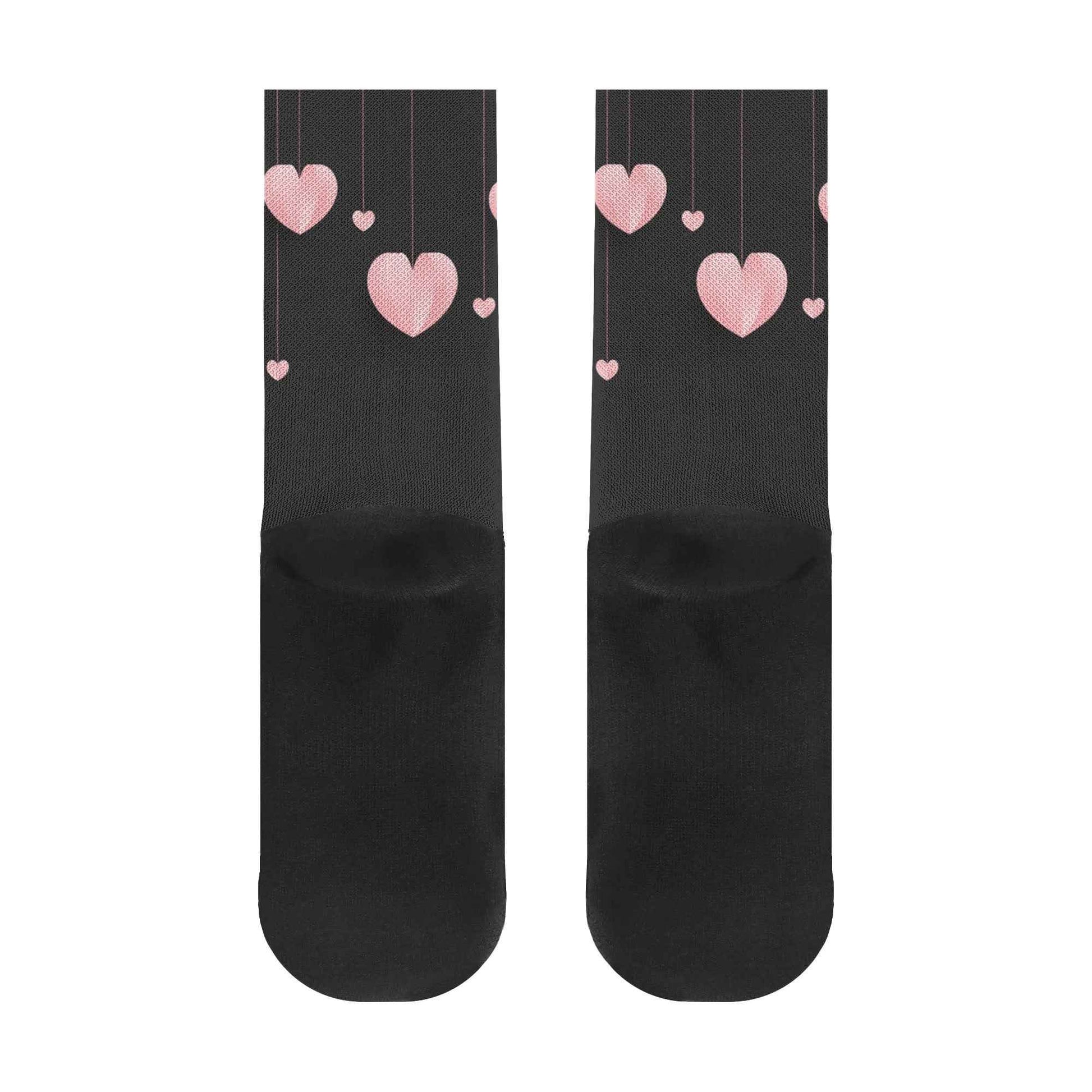 Zimonto Women's Crew Socks with Heart Design - Cute & Comfy