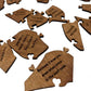 Zimonto wooden heart puzzle gift for couples with engraved romantic messages on each piece