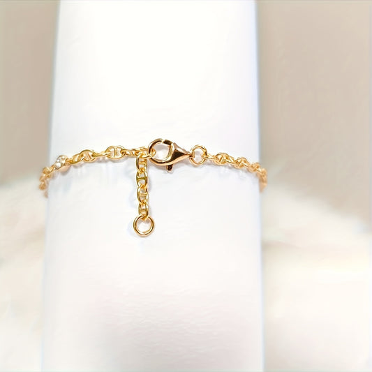 Zimonto - [1pc 1 Carat Moissanite Silver Bracelet] 1pc VOPU Elegant 18K Gold Plated 925 Silver Bracelet with 1 Carat Moissanite, Unisex, for Anniversary, Engagement, Birthday, Graduation, Christmas, Halloween Gifts