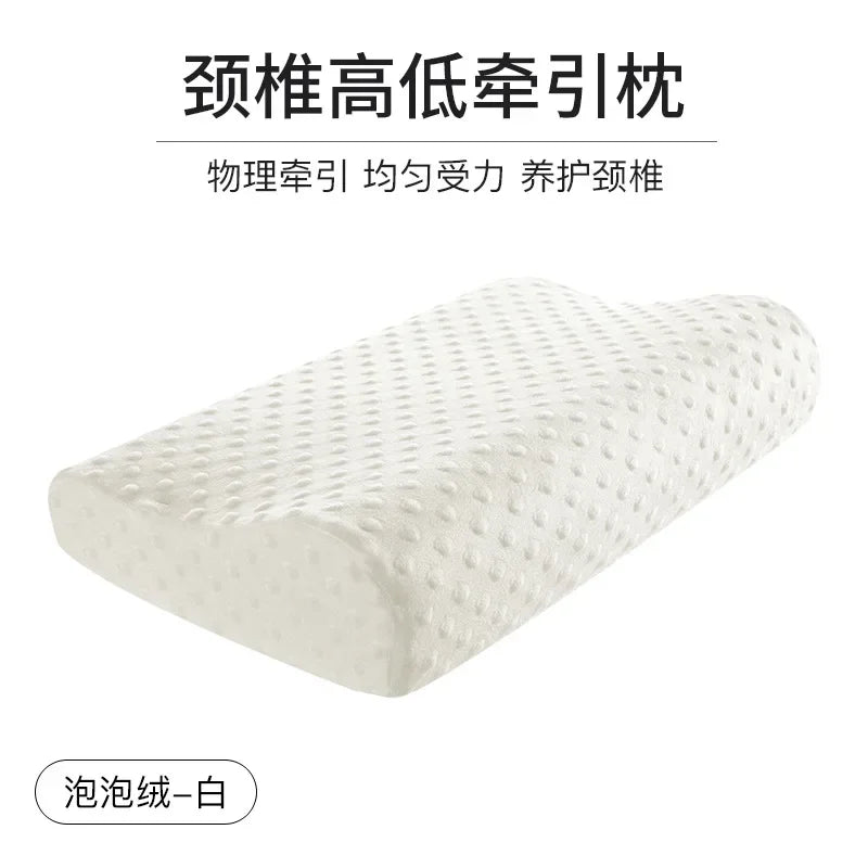 Zimonto - 50*30cm Bamboo Fiber Pillow Slow Rebound Health Care Memory Foam Pillow Memory Foam Pillow Orthopedic Pillows Support NeckRelief 1