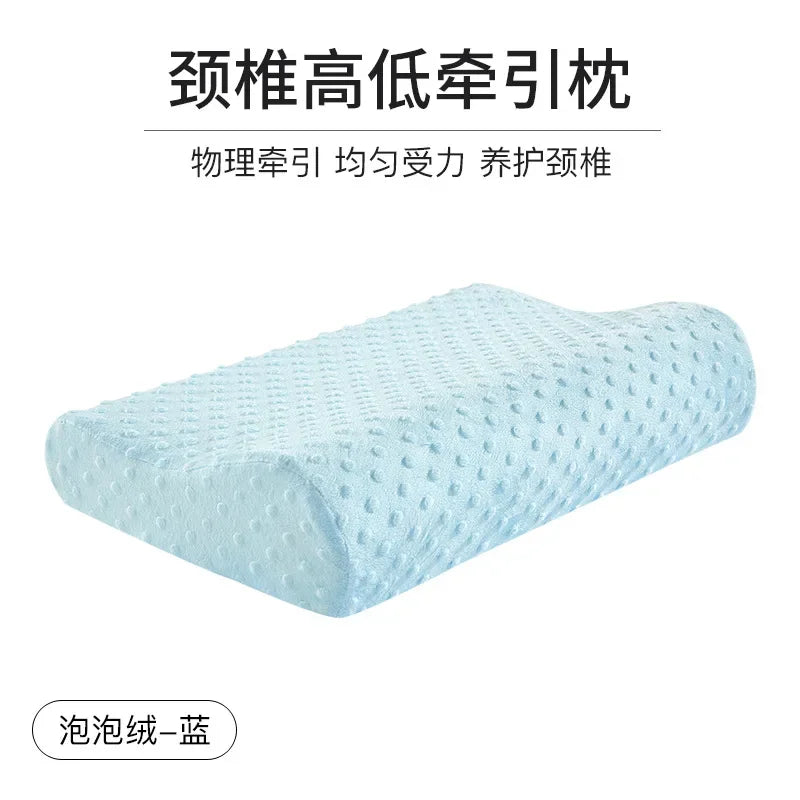 Zimonto - 50*30cm Bamboo Fiber Pillow Slow Rebound Health Care Memory Foam Pillow Memory Foam Pillow Orthopedic Pillows Support NeckRelief 2