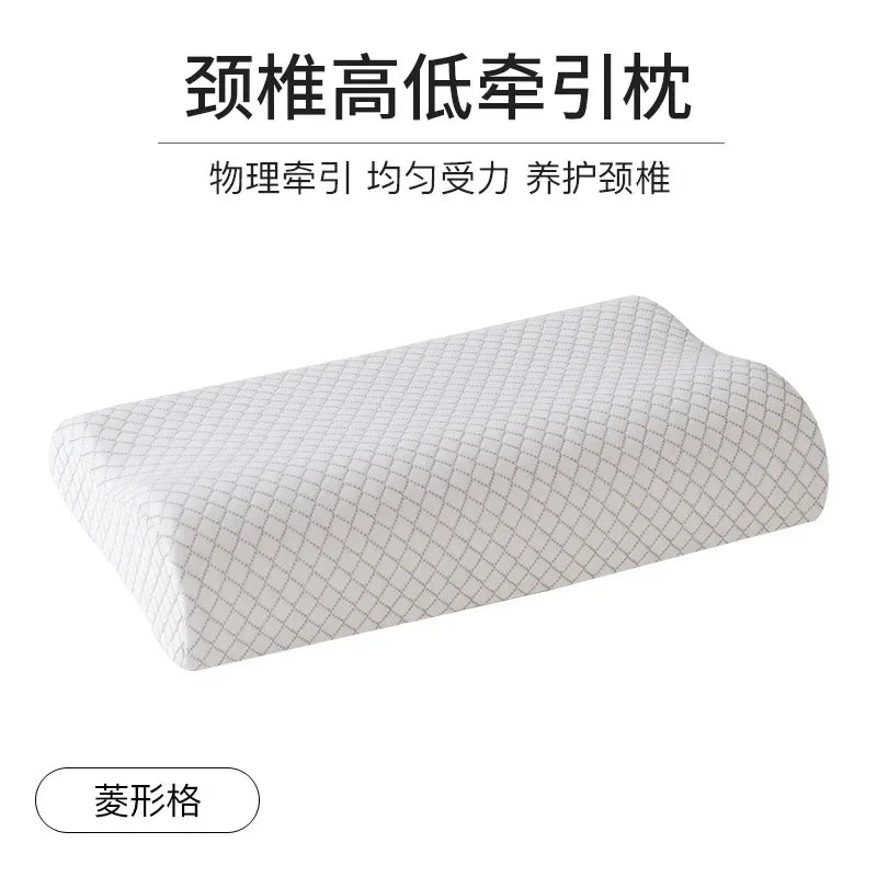 Zimonto - 50*30cm Bamboo Fiber Pillow Slow Rebound Health Care Memory Foam Pillow Memory Foam Pillow Orthopedic Pillows Support NeckRelief 6