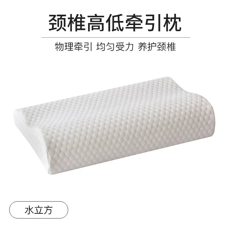 Zimonto - 50*30cm Bamboo Fiber Pillow Slow Rebound Health Care Memory Foam Pillow Memory Foam Pillow Orthopedic Pillows Support NeckRelief 8