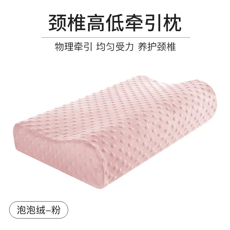 Zimonto - 50*30cm Bamboo Fiber Pillow Slow Rebound Health Care Memory Foam Pillow Memory Foam Pillow Orthopedic Pillows Support NeckRelief 3