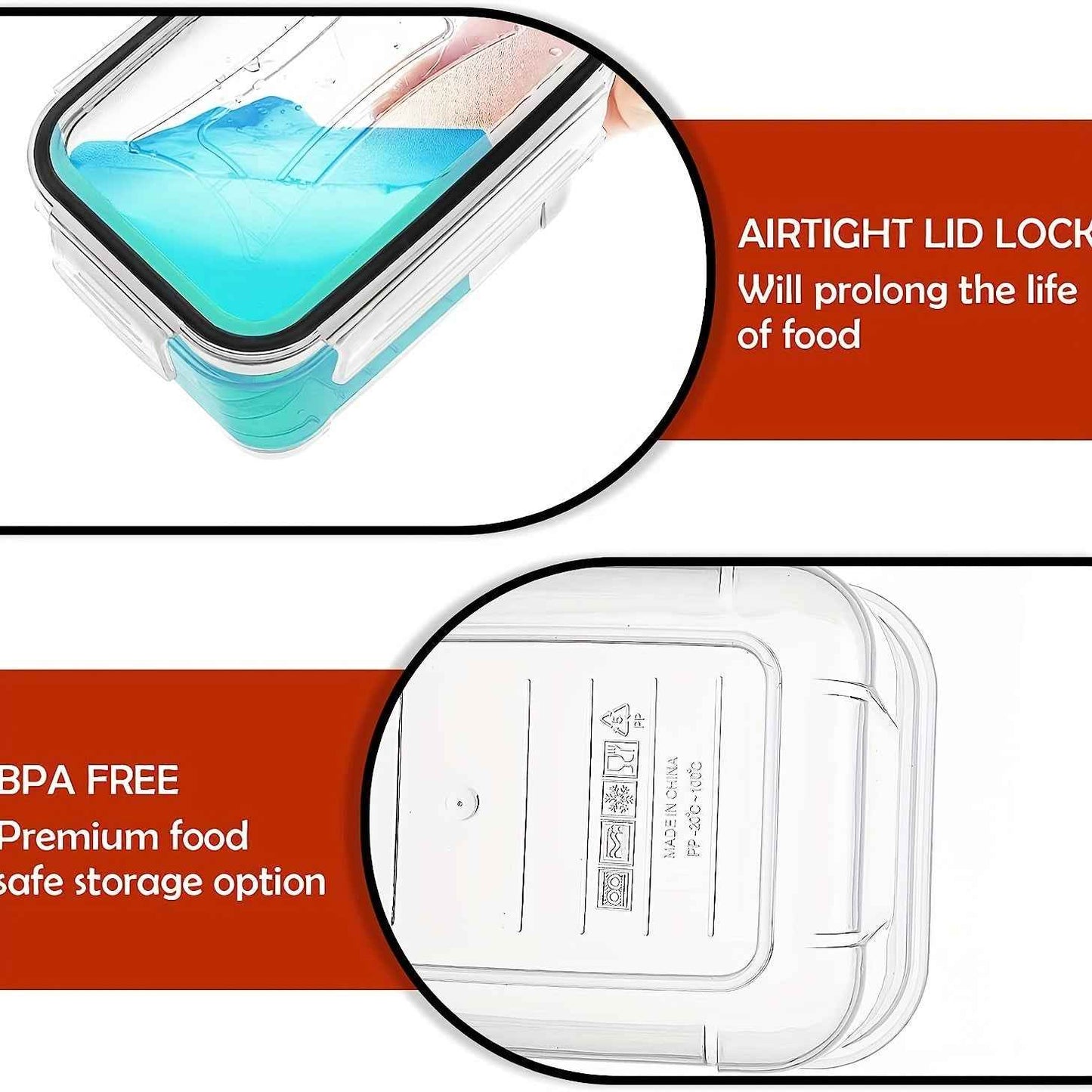 14-Piece Airtight Food Storage Set with Customizable Labels, Dishwasher Safe & BPA-Free Containers