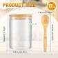 Versatile 16 Oz Glass Jars with Lids and Spoons