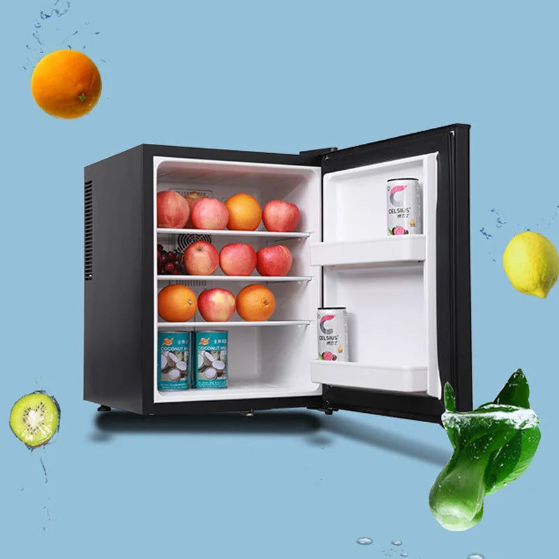 Zimonto - Mini Fridge Cooler 40L Refrigerator Glass Door for Beer Soda or Wine –Small Drink Dispenser Machine 0.3kWh/24H
