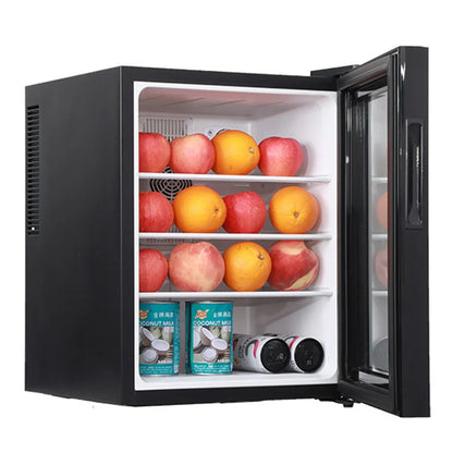 Zimonto - Mini Fridge Cooler 40L Refrigerator Glass Door for Beer Soda or Wine –Small Drink Dispenser Machine 0.3kWh/24H 40L