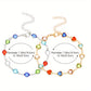 Zimonto - 8PCS Colorful Faux Crystal Love Heart Butterfly Artificial Pearl Beaded Bracelet For Women, Elegant Cute Golden Bracelets Set For Her, Perfect For Party Holiday Casual Daily Wear