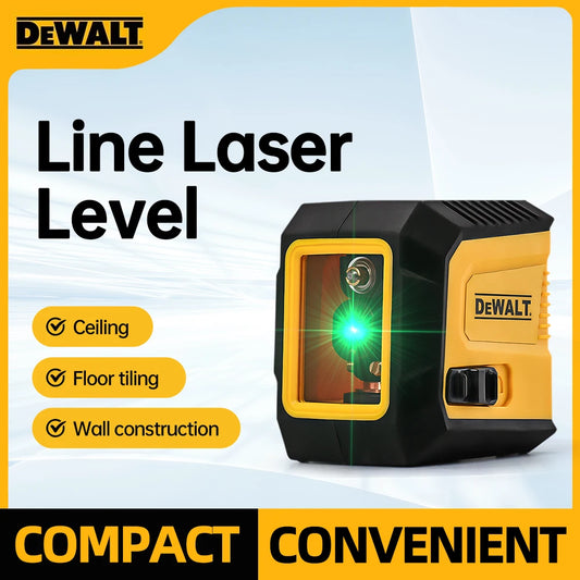 Zimonto - DEWALT Mini Laser Level 2-Line Horizontal Vertical Cross Level Green Light High-Precision Laser Self-Leveling Portable Tool