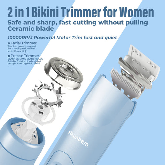 Zimonto - Valentines Day Essential Akunbem Dual Head Electric Shaver