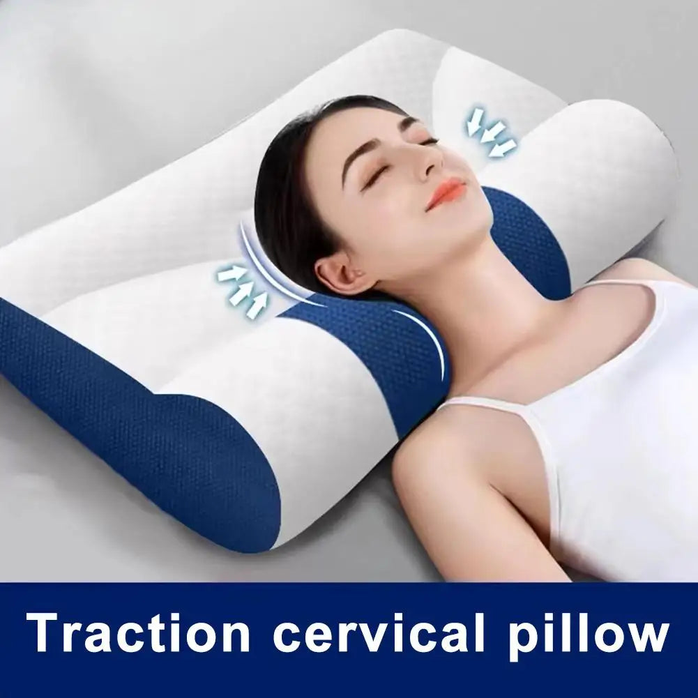 Zimonto - Cervical Memory Foam Pillow Ergonomic Goose Down Pillow Cervical Goose NEW Sleep Enhancing Enhancing Pillow Support Comfortable