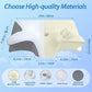 Zimonto - 1pc Memory Foam Cervical Pillow, 2 in 1 Ergonomic Contour Orthopedic Pillow for Neck Pain, Contoured Support Pillows,Neck Pillow