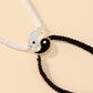 Zimonto - 2 Pcs/Set Adjustable Yin Yang Tai Chi Matching Friendship Bracelets for BFF, Boyfriend, Girlfriend - Ideal Gift for Couples