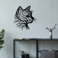 Zimonto - Elegant Cat Silhouette Tree Art Metal Wall Decor - Natural Style Home Decor, Unique Animal Enthusiast Gift, Minimalist Wall Art, Housewarming Gift for Office, Living Room, Bedroom, Kitchen, Patio - Iron Material