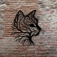 Zimonto - Elegant Cat Silhouette Tree Art Metal Wall Decor - Natural Style Home Decor, Unique Animal Enthusiast Gift, Minimalist Wall Art, Housewarming Gift for Office, Living Room, Bedroom, Kitchen, Patio - Iron Material