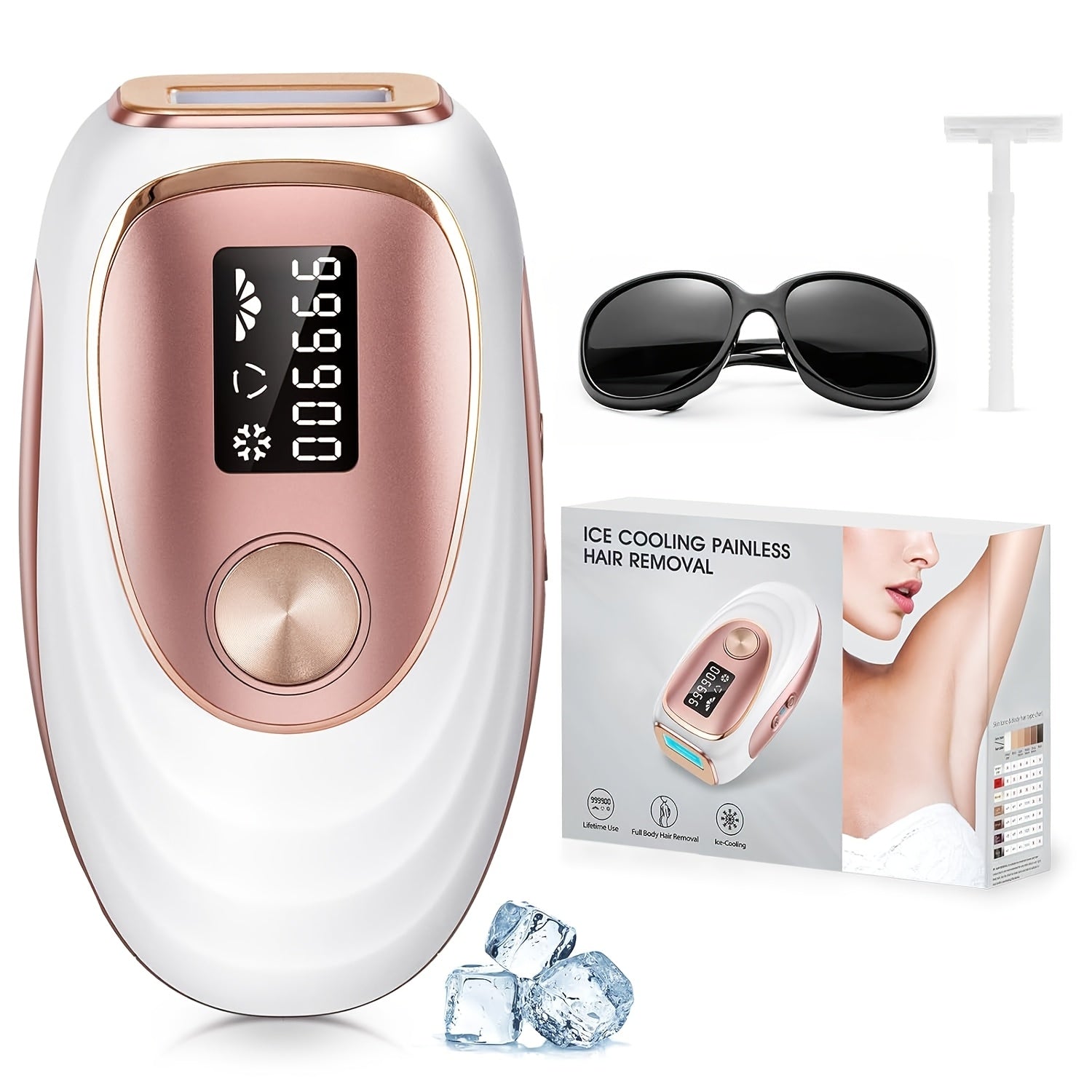 Zimonto - Unisex Freezing Epilator Makeup Kit Perfect Christmas Gift Blush Pink