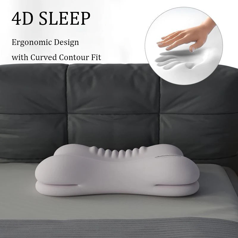 Zimonto - Ergonomic Memory Foam Pillow for All Sleep Positions, Multi-Zone Support, Zero Pressure, Deep Sleep, Neck Pain Relief