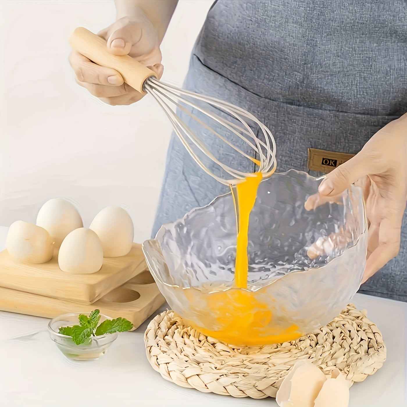 12Piece NonStick Silicone Utensil Set with Wooden Handles