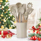 12Piece NonStick Silicone Utensil Set with Wooden Handles
