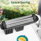 Versatile Black Stainless Steel RollUp Dish Drying Rack