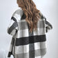 Zimonto - Womens Cozy Plaid Flannel Shacket Soft Fleece Jacket