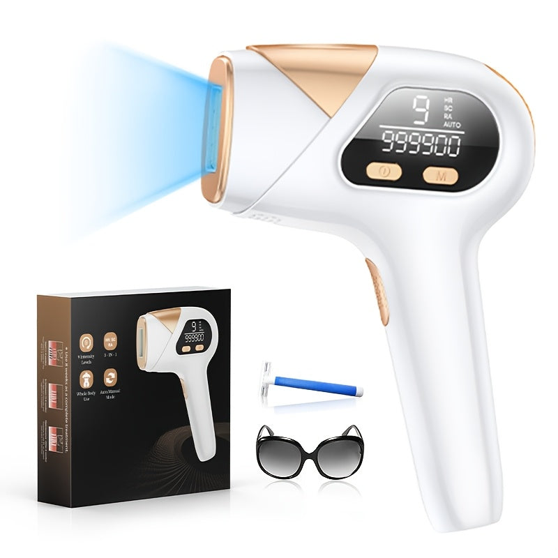 Zimonto - 9Level Epilator for Versatile Hair Removal Perfect Gift Classic White