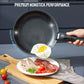 Zimonto - Induction Cookware Set 10 Pieces, Nonstick Pots and Pans Set with Removable Handles, for All Hobs, Stackable Design, Dishwasher/