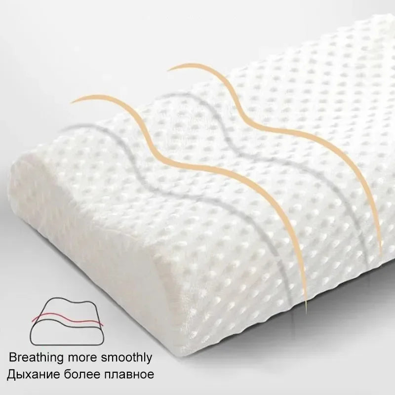 Zimonto - Long Pillow Memory Foam Bedding Pillow Neck Protection Slow Rebound Shaped Maternity Pillow For Sleeping Orthopedic Pillows