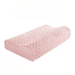 Zimonto - Long Pillow Memory Foam Bedding Pillow Neck Protection Slow Rebound Shaped Maternity Pillow For Sleeping Orthopedic Pillows Bubble Velvet Pink