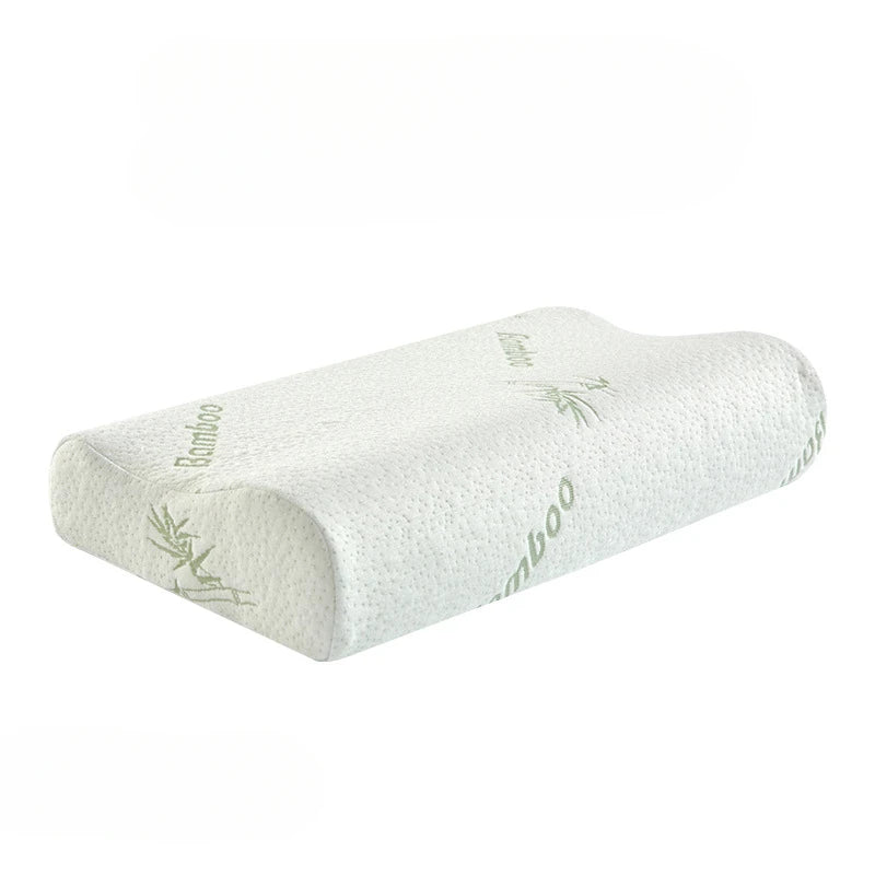 Zimonto - Long Pillow Memory Foam Bedding Pillow Neck Protection Slow Rebound Shaped Maternity Pillow For Sleeping Orthopedic Pillows Bamboo White
