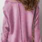 Zimonto - Exposed Seam Long Sleeve Sweatshirt