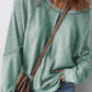 Zimonto - Exposed Seam Long Sleeve Sweatshirt Gum Leaf