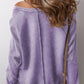Zimonto - Exposed Seam Long Sleeve Sweatshirt