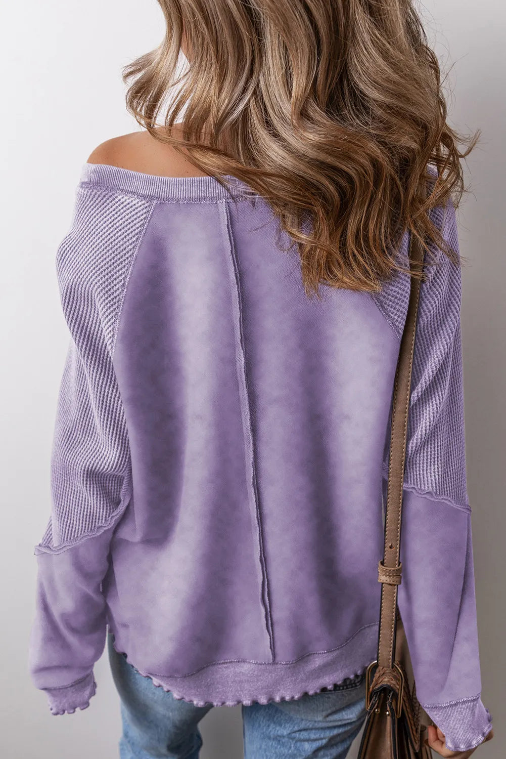 Zimonto - Exposed Seam Long Sleeve Sweatshirt