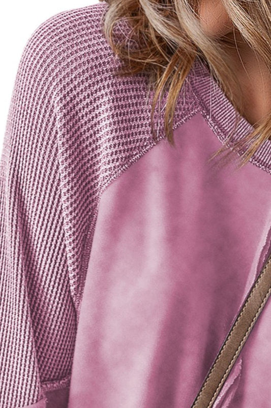 Zimonto - Exposed Seam Long Sleeve Sweatshirt