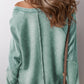 Zimonto - Exposed Seam Long Sleeve Sweatshirt