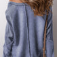 Zimonto - Exposed Seam Long Sleeve Sweatshirt