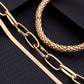 Zimonto - 3Pcs/Set Fashion Thick Chain Link Bracelets Bangles For Men's Vintage Snake Chain Bracelets Set Punk Jewelry