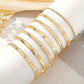Zimonto - 7 Pcs Set Of Unique Bracelet Alloy Jewelry Hammered Pattern Arrow Love Exaggerated Personality Female Hand Jewelry Set