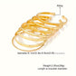Zimonto - 7 Pcs Set Of Unique Bracelet Alloy Jewelry Hammered Pattern Arrow Love Exaggerated Personality Female Hand Jewelry Set