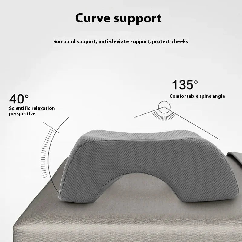 Zimonto - Massage Pillow Face Down Square Memory Foam Pillow Cradle Comfortable Face Cushion Ergonomic Breathe Easy Face Pillows almohadas