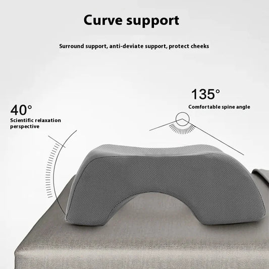 Zimonto - Massage Pillow Face Down Square Memory Foam Pillow Cradle Comfortable Face Cushion Ergonomic Breathe Easy Face Pillows almohadas