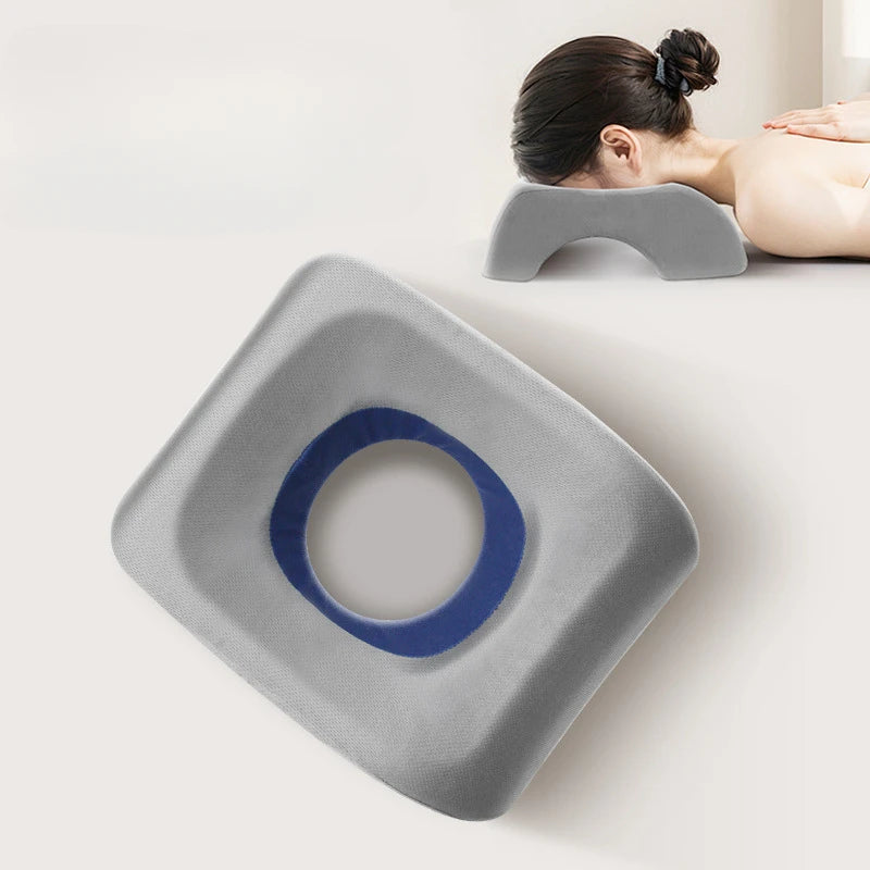 Zimonto - Massage Pillow Face Down Square Memory Foam Pillow Cradle Comfortable Face Cushion Ergonomic Breathe Easy Face Pillows almohadas