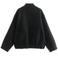 Zimonto - Womens Cozy Fleece Bomber Jacket with Pockets