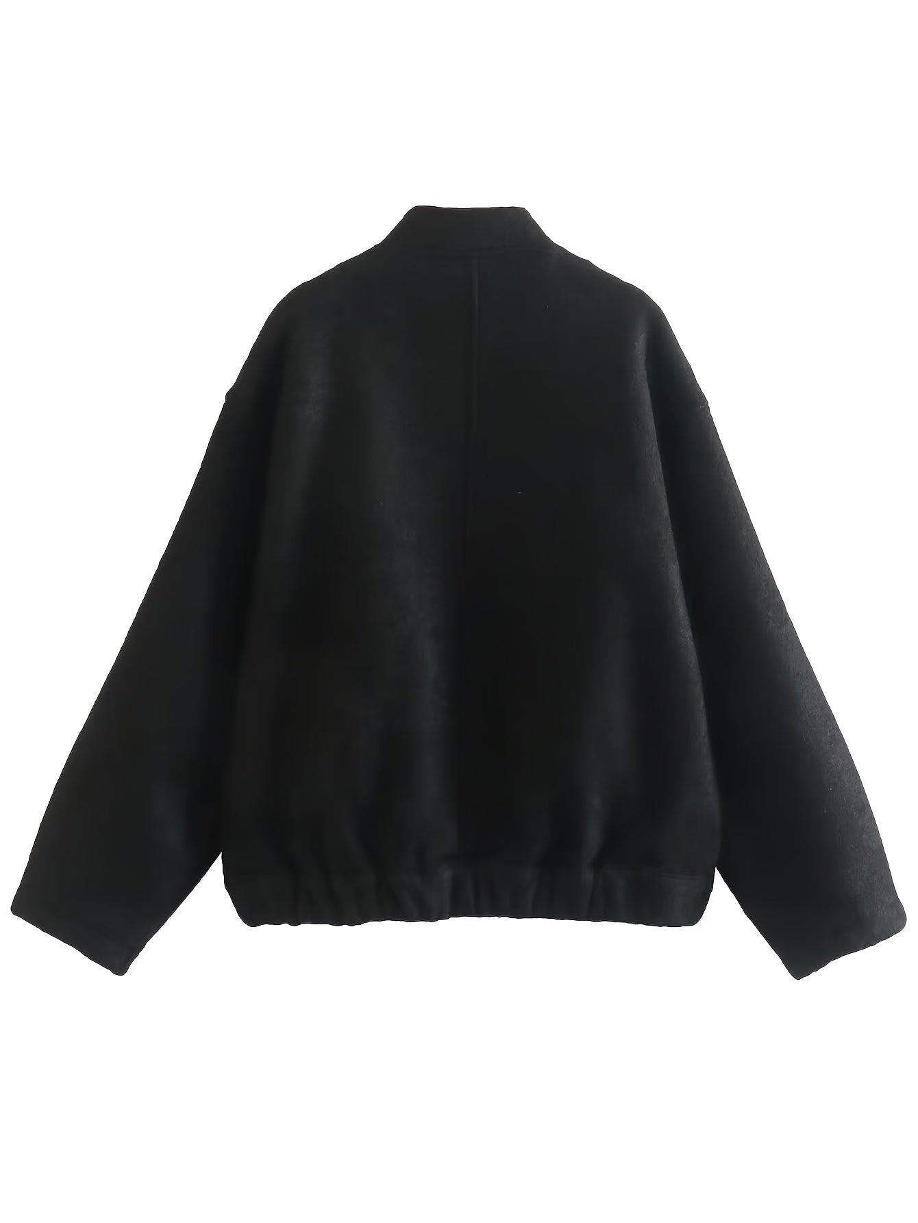Zimonto - Womens Cozy Fleece Bomber Jacket with Pockets