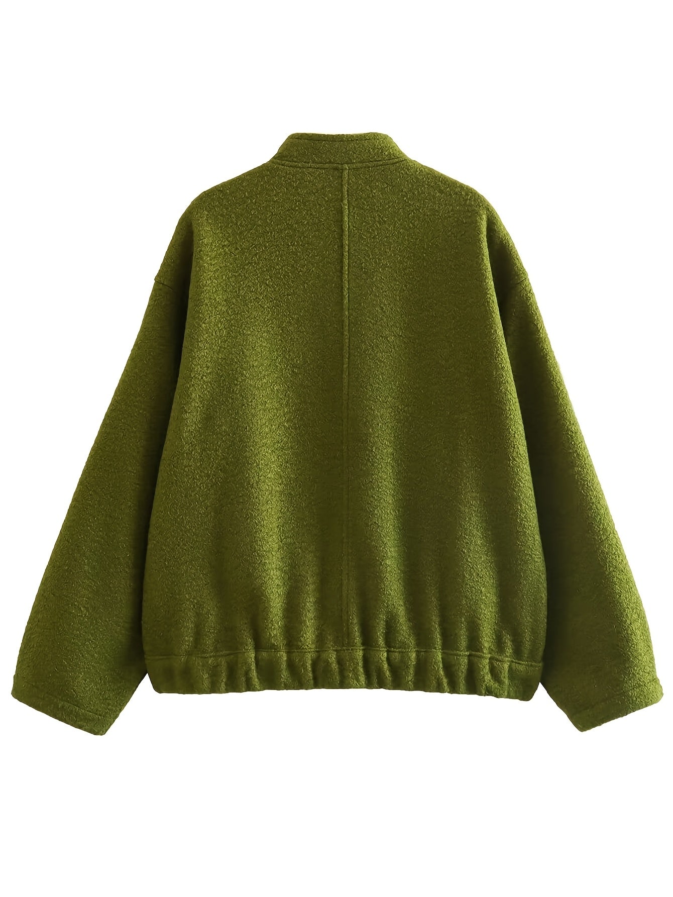 Zimonto - Womens Cozy Fleece Bomber Jacket with Pockets