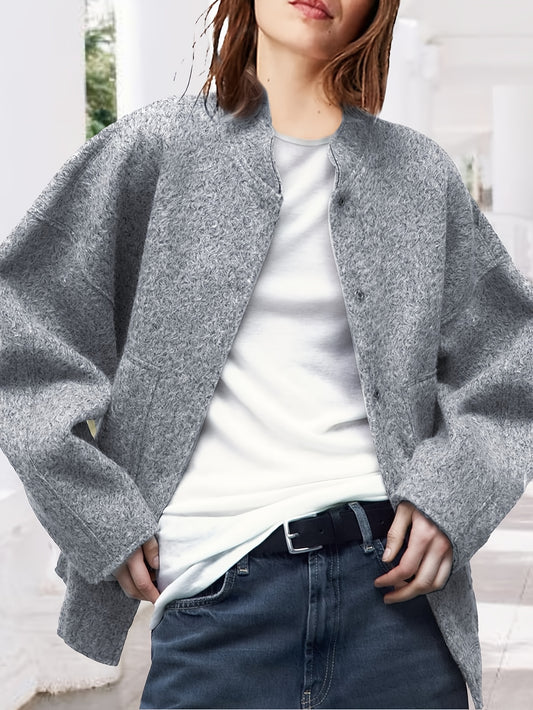 Zimonto - Womens Cozy Fleece Bomber Jacket with Pockets