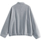 Zimonto - Womens Cozy Fleece Bomber Jacket with Pockets